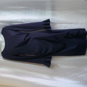 VFEMAGE NAVY BLUE DRESS S
